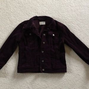 Burgundy corduroy jacket